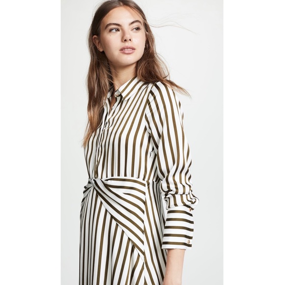 (NWT) LINE & DOT • Charlotte Striped Long Sleeve Shirt Dress - Picture 5 of 16